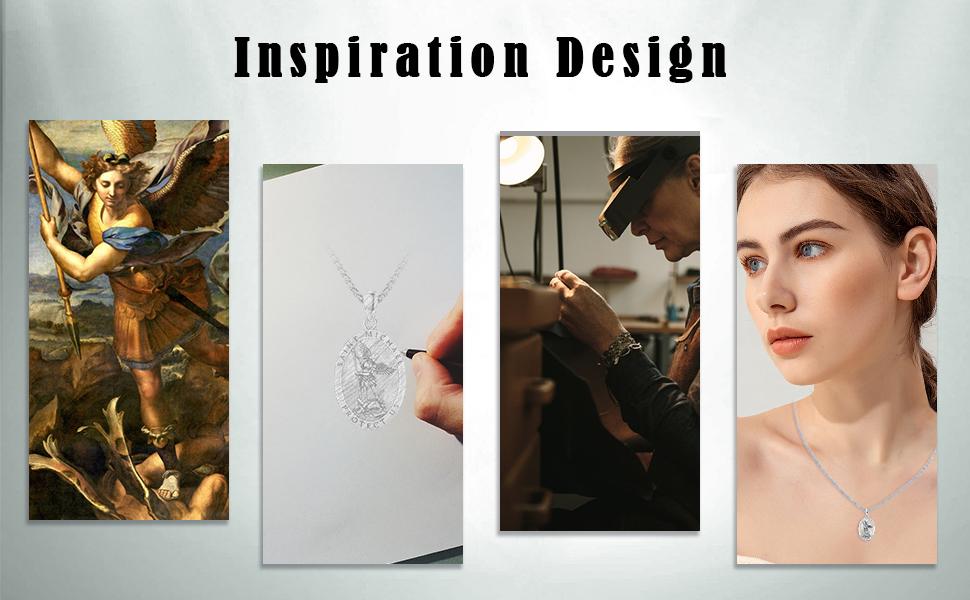 St Michael/St Christoper/St Sebastian/Guadalupe/Guardian Angel/Santa Muerte/Jude/Joseph Pendant Necklace for Men Women 925 Sterling Silver Catholic Religious Protector Amulets Necklaces