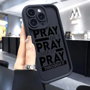 High Bamboo iPhone Case, Shockproof Casing, with Prayer Quote Design, Shockproof Protective Cover Compatible with iPhone 15 Series, 11/12/13/14/15/16/16 Pro/Max
