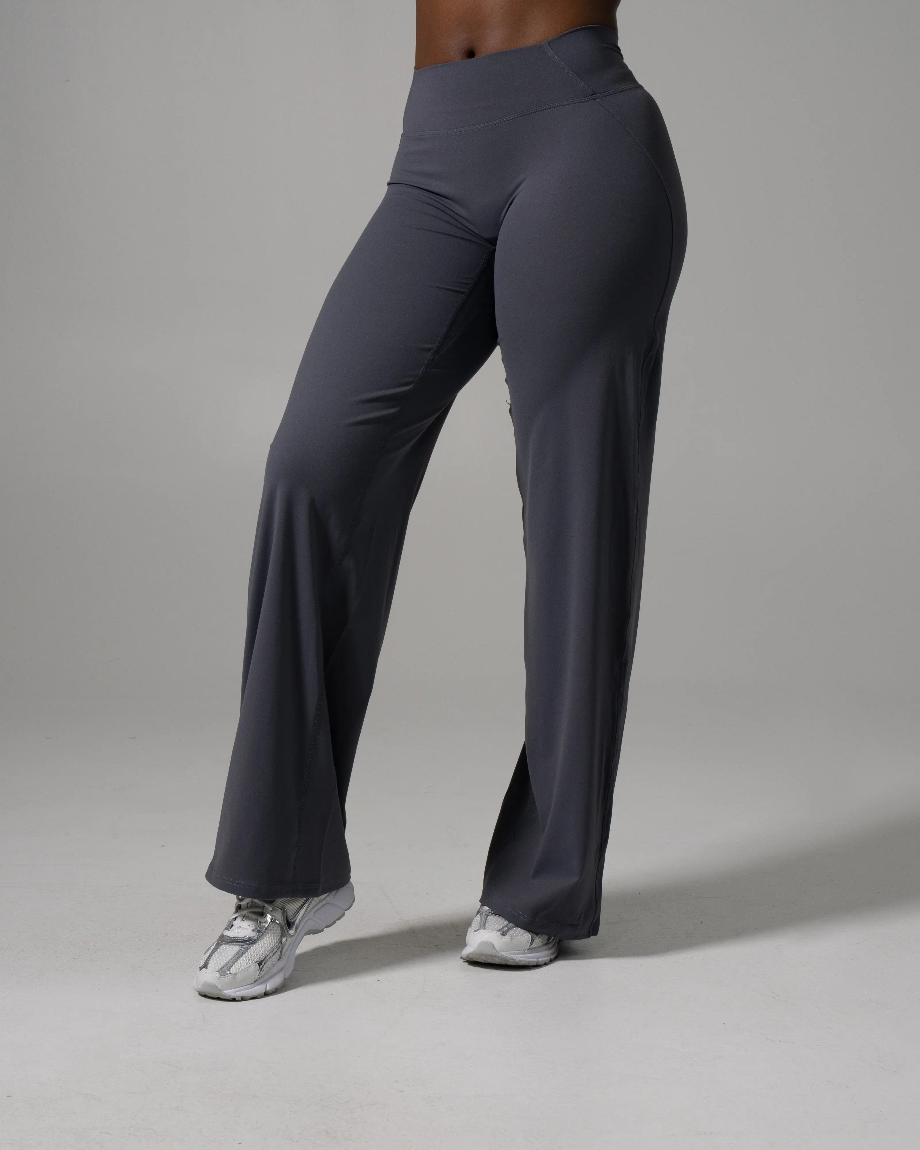 Aura Wide Leg Pant Long - Thunderstorm