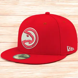 [70343250] MENS NEW ERA NBA ATLANTA HAWKS 5950 FITTED - RED