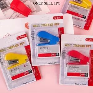 Random Colors Stapler Set Cute Stapler Mini Small Stapler Stationery Set Stapler