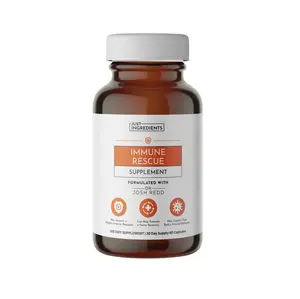 Just Ingredients Immune Rescue Supplement with Ashwagandha Lutein Probiotics Zinc & Elderberry for Daily Vitamins & Antioxidant 30 Servings