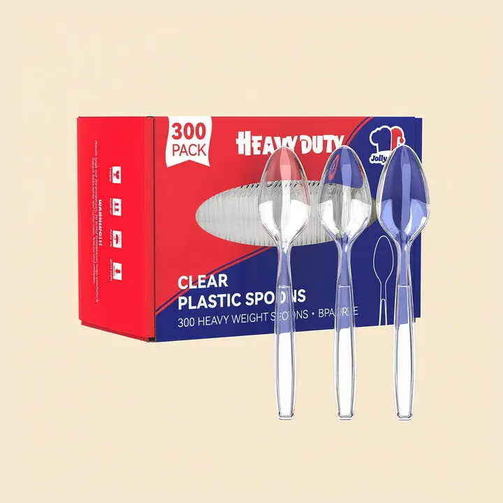 Bulk Plastic Flatware | Disposable Cutlery for Pasta, Desserts, Fruits | Food-Grade Heat Resistant | Restaurant Supply