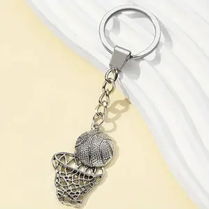 Creative Basketball Hoop Keychain, Perfect Gift for Basketball Fans, Unique Souvenir Item, Ideal for Sports Enthusiasts, Halloween