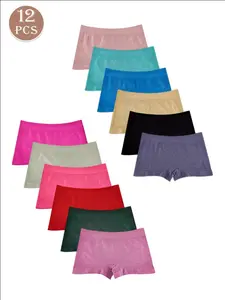 Women's Seamless Boyshorts, Soft Comfy Breathable Drop Waist Boxer Briefs for Daily Wear, Underwear for All Seasons