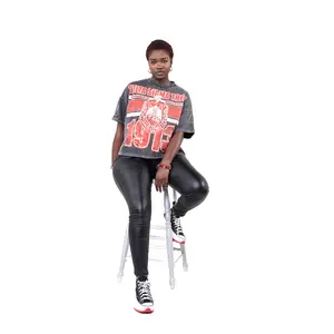 Delta Sigma Theta Oversized Acid Wash Box Tee