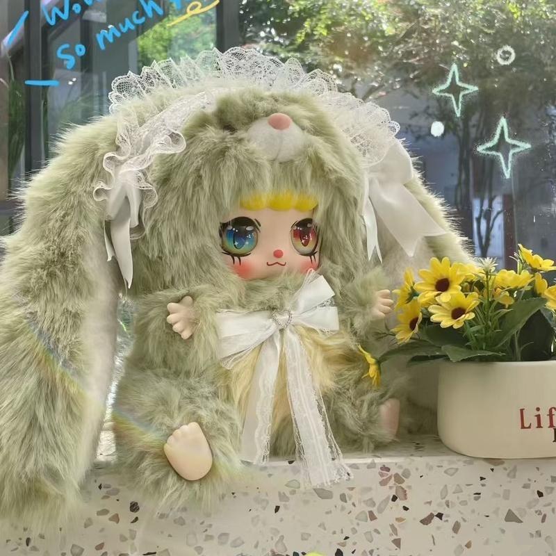 600% KEBIDOU Nai Fu Bunny Sauce 600% Series Plush Blind Box-Cute Collectible Doll, Mystery Surprise Toy Gift