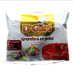 D'Gary Unflavored Gelatin 8.8 oz - Grenetina en polvo Sin Sabor Bloom 290 grams