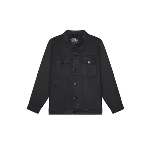 VICTORIOUS Essential Colored Denim Jacket - Classic Fit Long Sleeve Buttoned Pockets 100% Cotton Menswear Tops