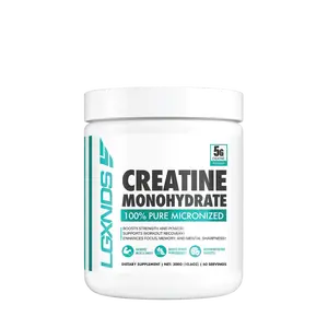 LGXNDS Micronized Creatine Monohydrate Powder | 5g Pure Creatine Per Scoop | 60 Servings | Unflavored | Strength Recovery and Cellular Energy Support | Vegan Non-GMO Gluten Free