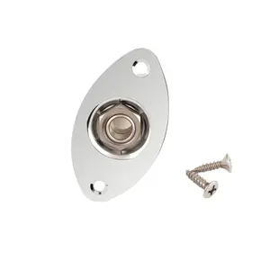 Strat Tele Style Oval Electric Guitar InputOutput Jack Plate Jack Socket