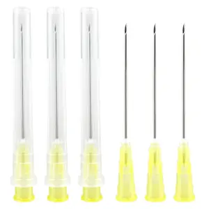 100 PCS 20Ga Dispensing Needle,Individual Package of Injection Syringe Accessories with Luer Lock,Suitable for Refilling Liquid, Inks,Livestock and Industry(1inch/25mm)