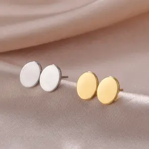 Cazador Simple Geometric Stud Earrings for Women Men Stainless Steel Rectangle Circle Triangle Earrings Gift 2026 Trending New