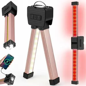 2026 Magnetic work light, automotive supplies, car repair magnetic work light, portable magnetic LED flashlight with hook, 180-degree foldable magnetic work light, seven-level dimmable USB rechargeable headlight, USB rechargeable multi-mode lighting