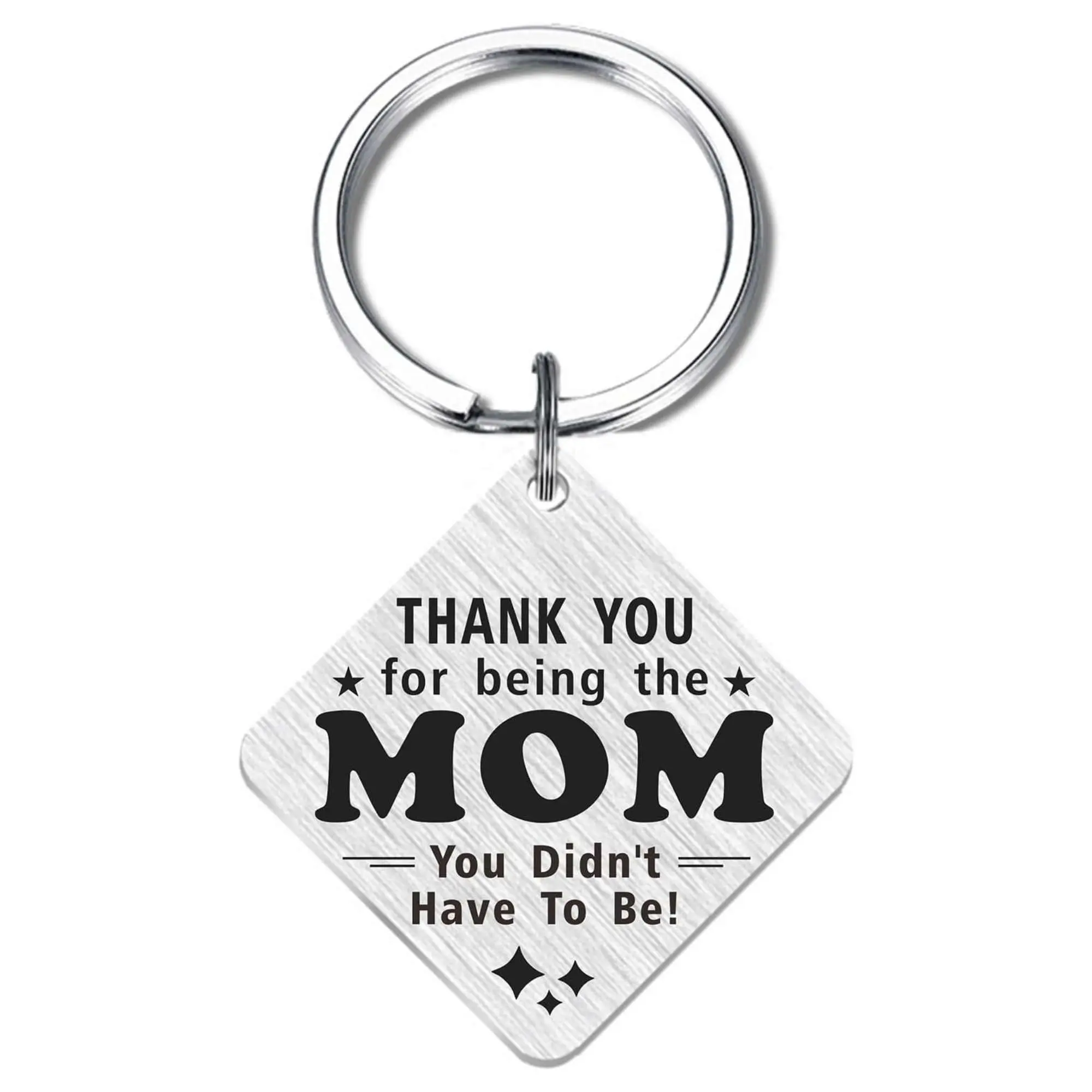 Step Mom Gifts, Mom Keychain for Stepmom, Thank You Gifts for Stepmom, Step Mom Birthday Mother's Day Christmas Gift Ideas