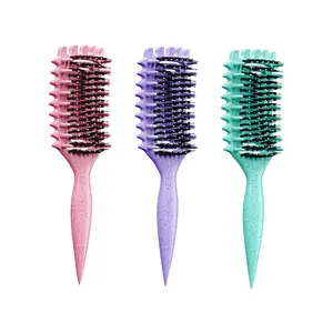 【Upgraded version】Curl Defining Brush,Vented Hair Brushfor Detangling, Shaping and Defining Curls For Women andMen Less Pulling , Wide-Teeth Design EffortlesslyShaping & Defining Curls Anti-tangling vintage hair brush hair products