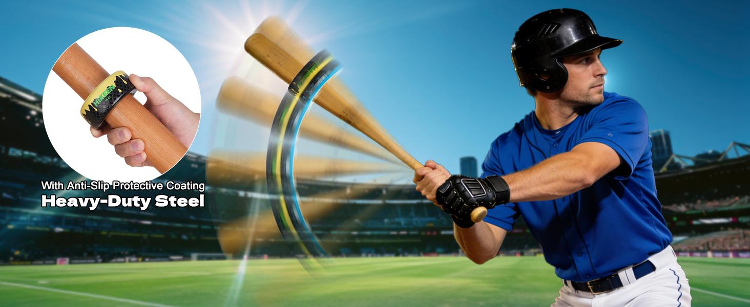 Hikeen Baseball and Softball Bat Weights - 12oz & 16oz Baseball Drip Bat Donut for Swing Training , Fits Most Youth and Adult Bat