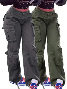 2 packs High Waist Wide Leg Denim Jeans with Pockets, Elastic Casual Streetwear Style, Vintage Women's Jeans & Clothing