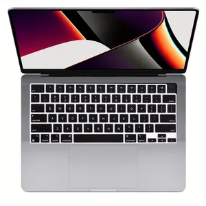 Keyboard cover for MacBook Air 13.6-inch M5 (A3449, A3240, M3, A3113, M2 A2681/Air 15.3, A3448, A3241, A3114, A2941), Pro 14/16 (A3426, A3112, A3185, A3401, A3428, A3186), in US version, in black color for M5 model.
