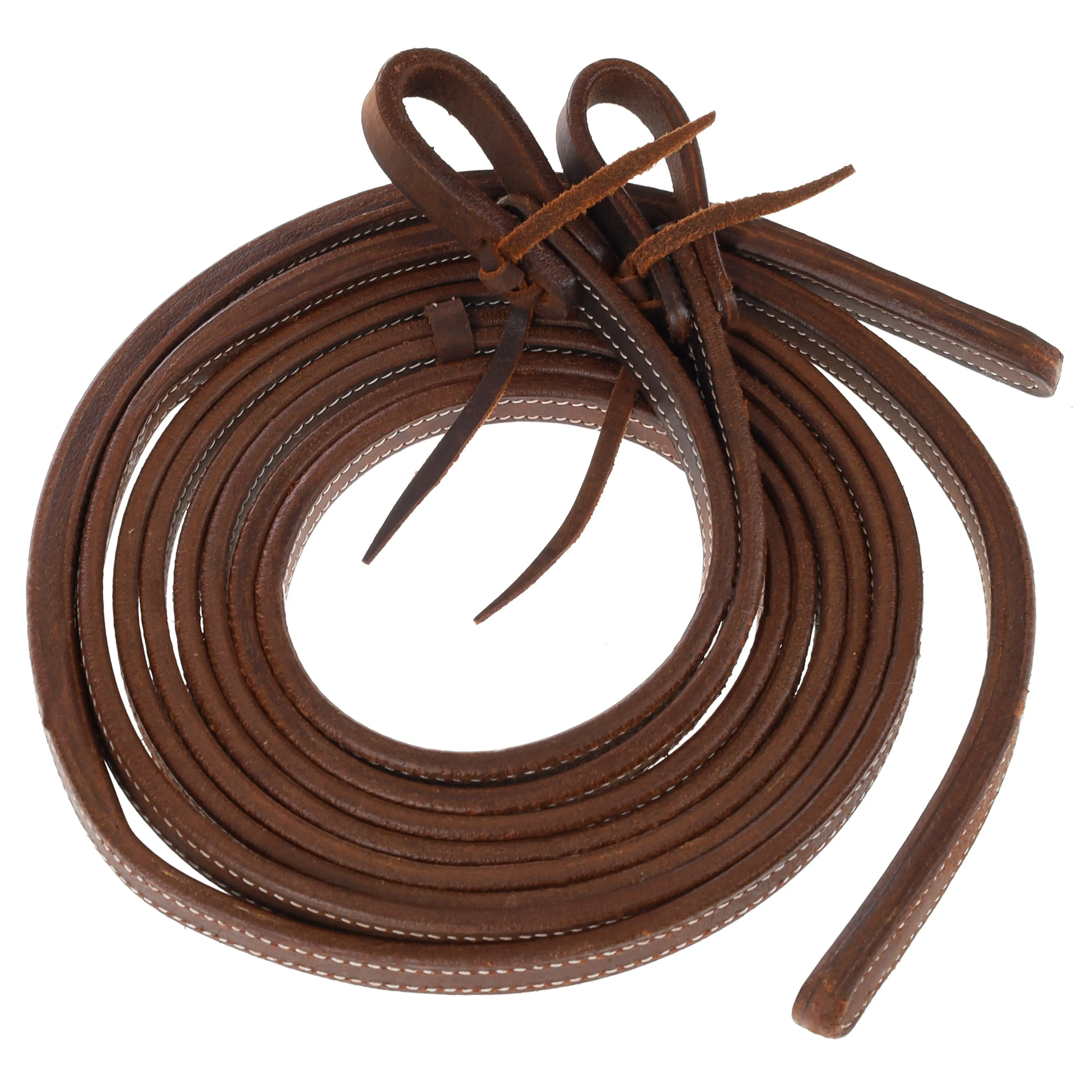 8 Ft Heavy Oiled Split Reins with Weighted Ends