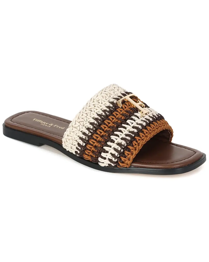 Tiffany & Fred Paris Raffia Sandal