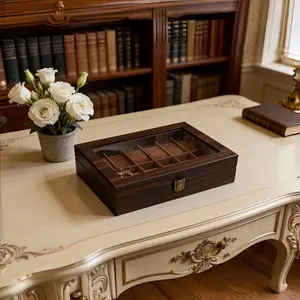 High-End Watch Box PU Leather Storage Case, Jewelry Collection Display Holder, Elegant Lightweight Design, Clear Internal View