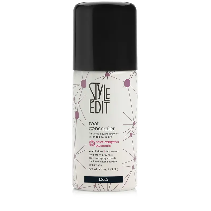 Style Edit Travel Size Root Concealer Touch Up Spray – Instant Gray Root Concealer for Hairline, Temples, and Part – Lightweight, No-Residue Root Coverage – Made in the USA - Salon Quality temporary hair dye
