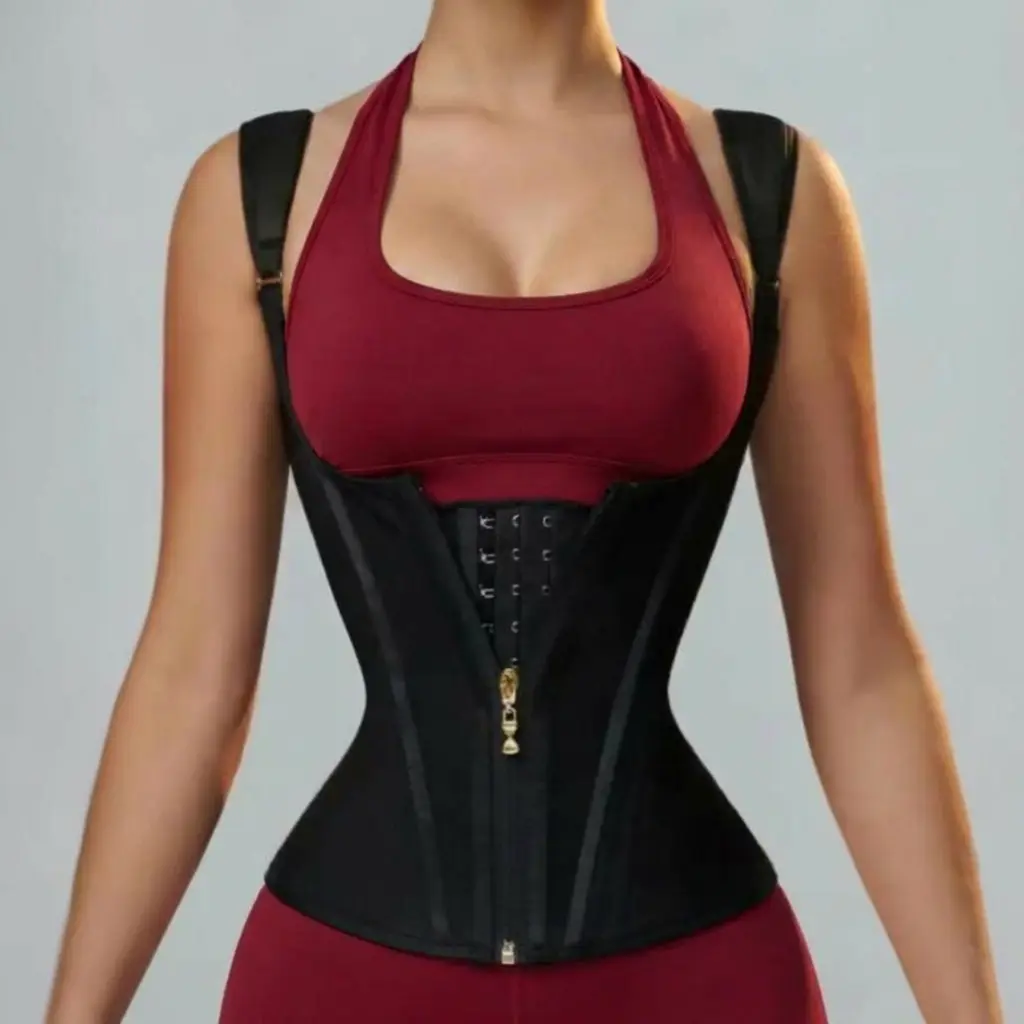 Women's Elastic Lumbar Tummy Control Waist Trainer - Specific Product for Women's Use as Described Zippered waist  vest Women's Latex Underbust Girdle back support faja formoms Full Body Shapewear waist  trainer  belt Women's Seamless V-Neck faja corset