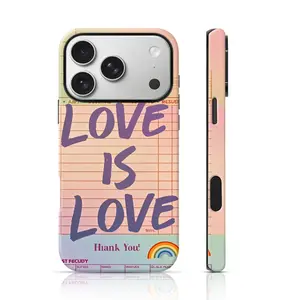 Love is love, always and forever Design Aesthetic Phone Case Full Body Protection for iPhone 17 Pro Max/16 Pro Max /15Pro Max 15/14/13/12 & Samsung S26 /S25Ultra Unique Phone Case
