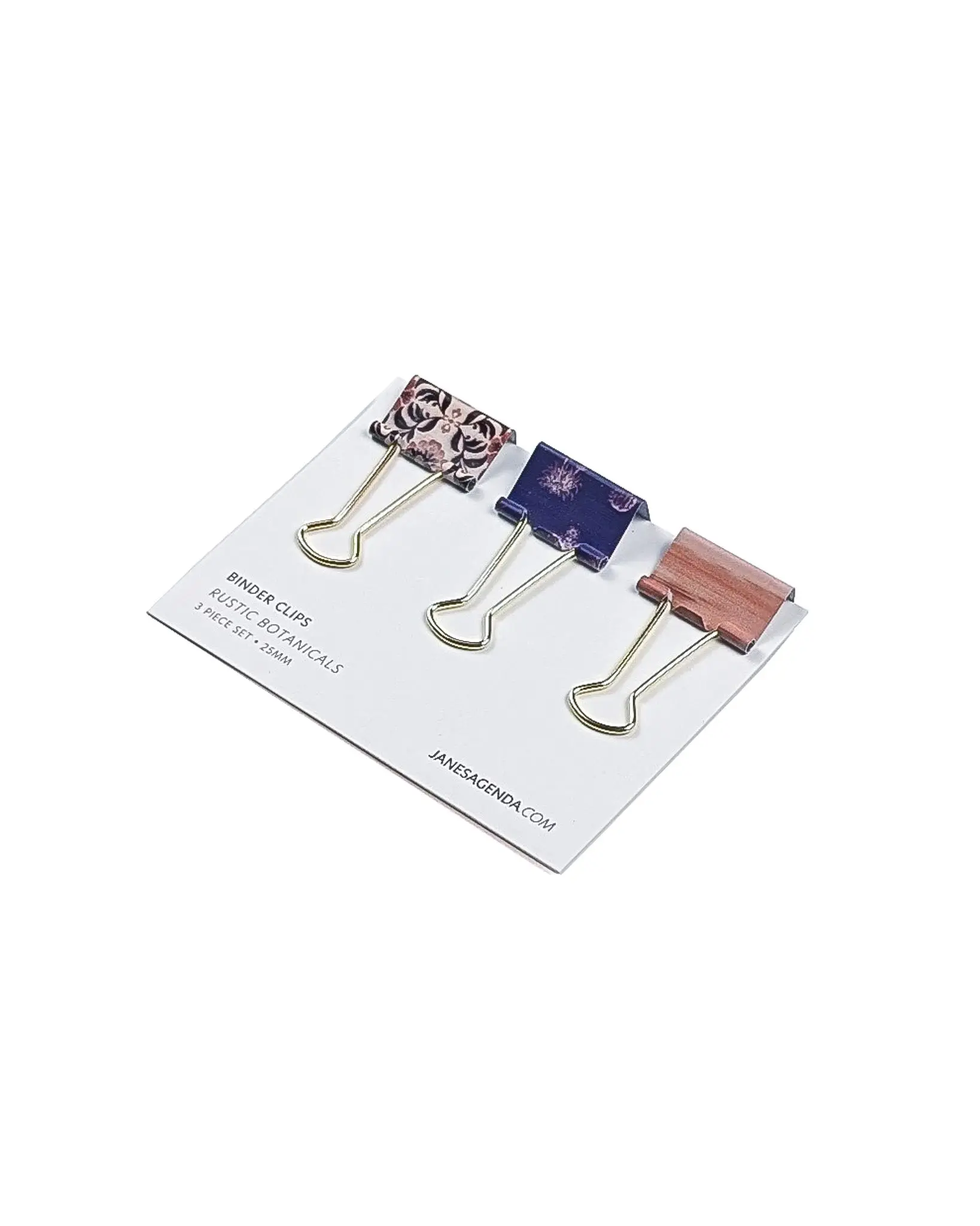 Binder Clips | Rustic Botanicals | Set of 3
