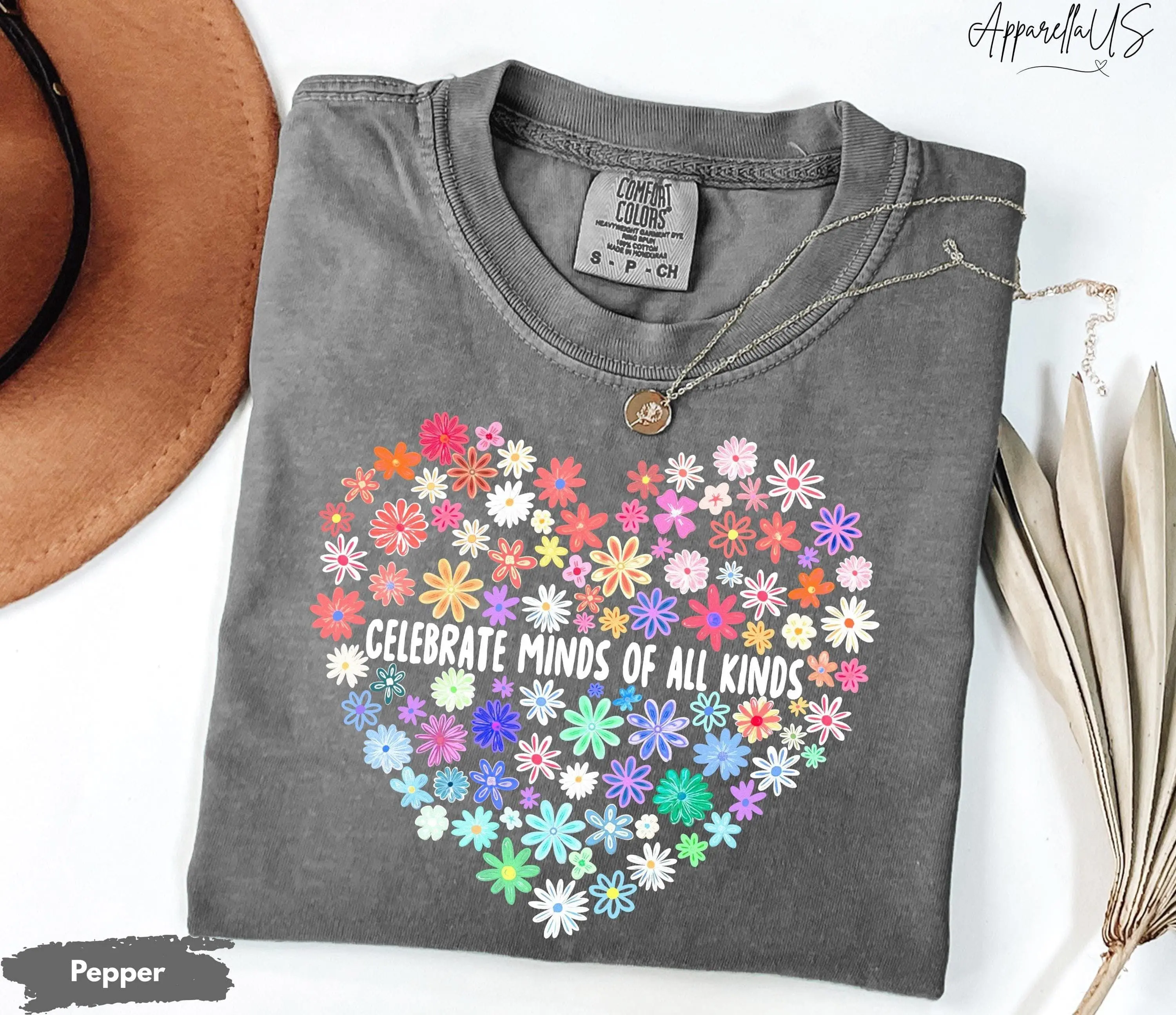 Comfort Colors® Celebrate Minds of All Kinds Shirts, Neurodiversity Shirt, Autism Awareness Shirt, Special Education Teacher Gift Shirt