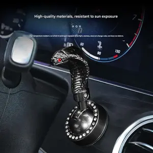Car Dashboard Alloy Key Start Cover, Creative Snake Head Ignition Starter Parking Rod, Car Interior Accessories, Boujee Car Accessories, Perfect Gift, Four Colors Available