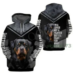 New Rottweiler Dog Lovers Unisex 3D Printed Hoodie