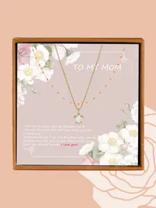 Mother's Day Gift, Turtle Pendant Necklace & Box, Elegant Beaded Necklace for Women for Party, Daily Clothing Decor, Trendy All-match & Exquisite Jewelry for Gift