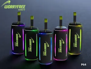 40 W Wireless Portable Waterproof Bluetooth Speaker with RGB Lights Compact Audio