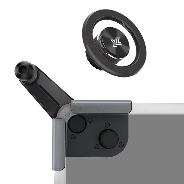YONZEE Magnetic Phone Mount for Tesla Model 3 & Model Y, 10-15mm Dual-Screw Lock Infotainment Screen Mount, Strong Hold, No Interior Damage, Detachable Car Phone Holder, Clean Look Car Interior Accessory, Phone Holders For Your Car Magnetic, Car Accessori