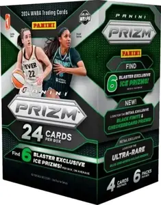 2024 Panini PRIZM WNBA Basketball Blaster Box with 6 EXCLUSIVE Ice Prizms and Chance for Caitlin Clark, Angel Reese, Aaliyah Edwards and Cameron Brink Rookie Cards Plus Possible Autographs
