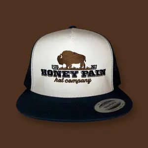 Buffalo Trucker Hat – Honey Pain Western Heritage