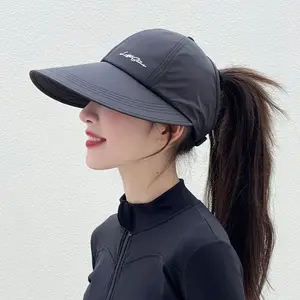 Two-piece sun hat set for women, summer style, extra-large brim, lightweight, breathable, quick-drying, baseball cap, UV protection sun hat.