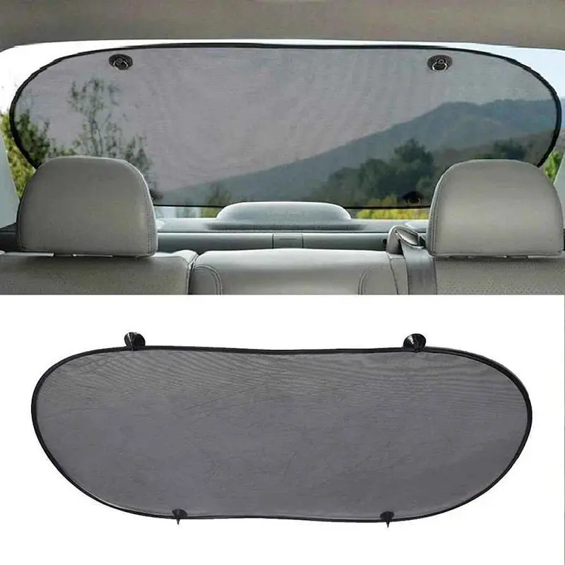 Auto Rear Sun Shade Vehicle Shield Visor Protection Back Car Window Shade Mesh Sunshade Screen Heat Insulation UV Protection Windshield Sun Shade Car Window Sunshades Sun Shades For Car Windows