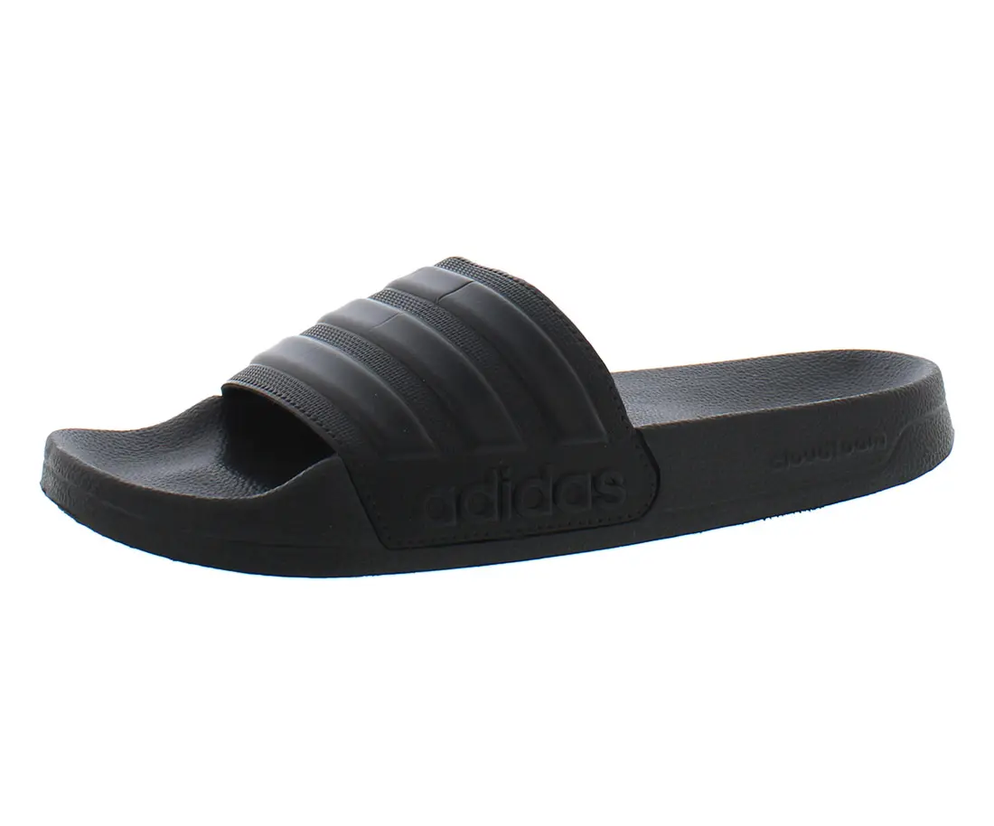 Adidas Men's Adilette Shower Slides, No-tie Striped Slipper Sandals for Bathroom and Beach Footwear, No-Tie Men's Sandals, Flip Men's Sandals