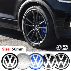 Volkswagen Wheel Center Cap Decal, Car Logo Sticker, HUB Emblem Cover, Tire Sticker, Modification Decoration, Car Exterior Accessories