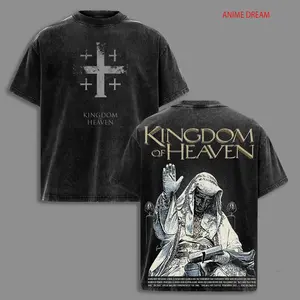 KINGDOM OF HEAVEN King Baldwin IV Vintage Washed T-Shirt  Tank Top Sweatshirt | Jerusalem Cross Medieval Christian Streetwear | Medieval Cross Armor Glory of God Outfit