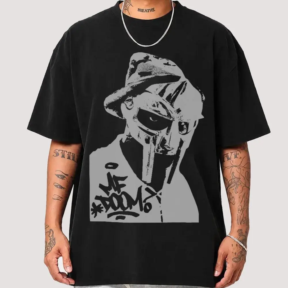 MF DOOM Fan T-Shirt, Alternative Hip Hop Tee, Casual Rap Streetwear