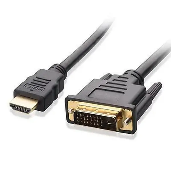5ft HDMI to DVI Adapter Cable Cord 1080P HD Computer PC Laptop to TV LCD Monitor