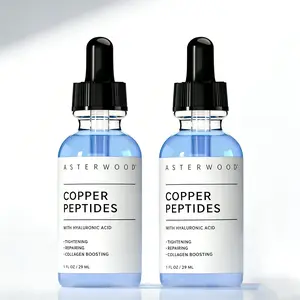 GHK-Cu Copper Peptide Serum – Skin Firming & Collagen Boosting Treatment with Hyaluronic Acid for Deep Hydration