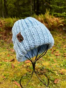The Nordic Knit Beanie Soft Blue