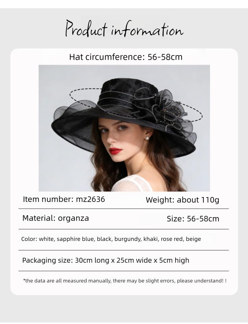 Women's Organza Church Kentucky Derby Fascinator Bridal Tea Party Wedding Hat