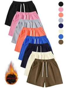 Cold Days? No Problem! 8-Color Fleece-Lined Casual Shorts - Stay Warm & Stylish in Every Hue | Grab Your Favorite Now! Athletic Unisex Activewear Elastic shorts for men