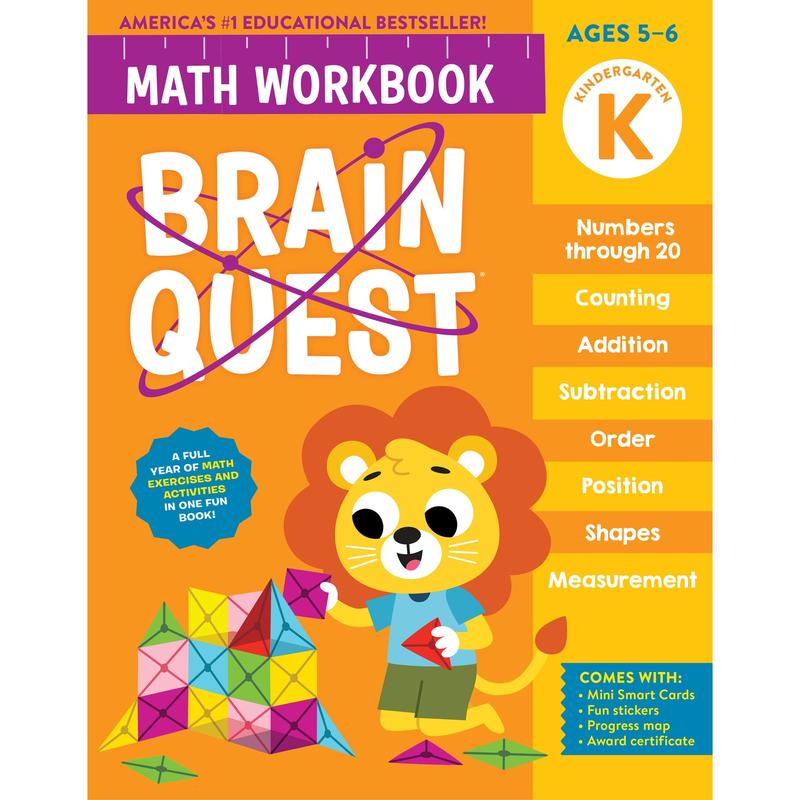 Workman Math Book Brain Quest Math Workbook: Kindergarten by Workman Publishing ...